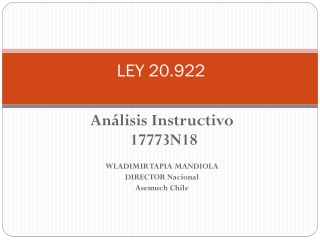 LEY 20.922