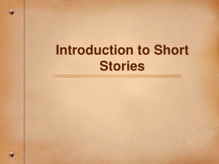 Introduction to Short Stories