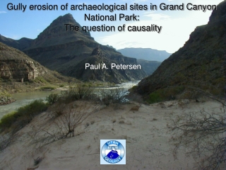 Gully erosion of archaeological sites in Grand Canyon  National Park:  The question of causality
