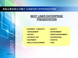 BEST LINER ENTERPRISE PRESENTATION