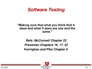 Software Testing