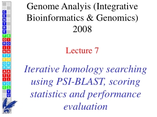 Iterative homology searching using PSI-BLAST, scoring statistics and performance evaluation