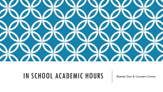 In School Academic hours