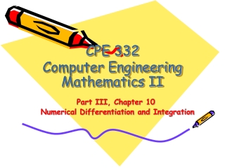 CPE 332 Computer Engineering Mathematics II