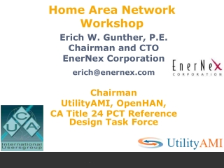 Home Area Network Workshop