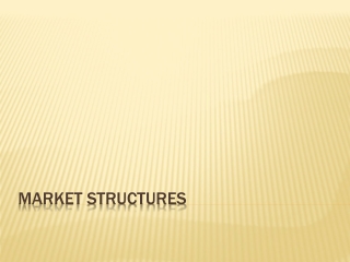 Market Structures