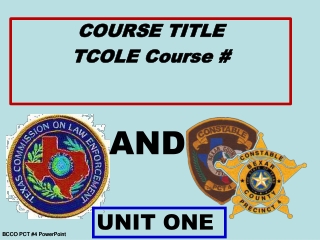 BCCO PCT #4 PowerPoint