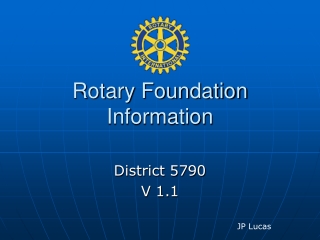 Rotary Foundation Information