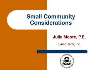 Small Community Considerations