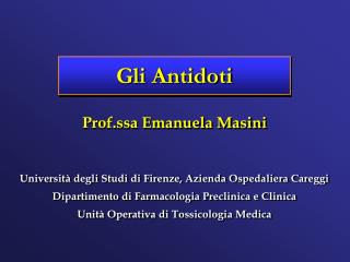 Gli Antidoti