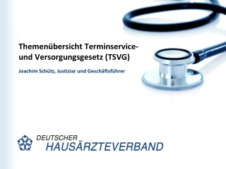 Themenübersicht Terminservice- und Versorgungsgesetz (TSVG)