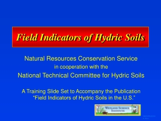 Field Indicators of Hydric Soils