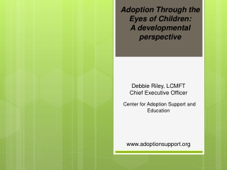 Adoption Through the Eyes of Children:  A developmental perspective