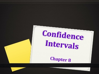 Confidence Intervals