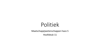 Politiek