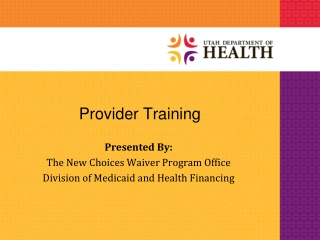 Provider Training