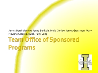 Team Office of Sponsored Programs