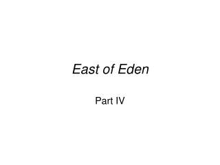 East of Eden