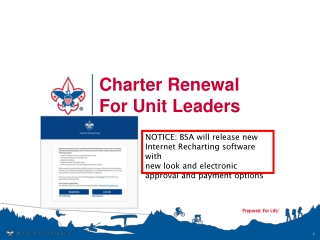 Charter Renewal For Unit Leaders