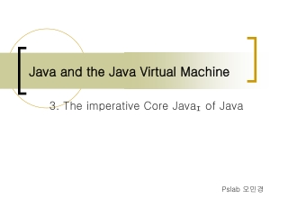 Java and the Java Virtual Machine