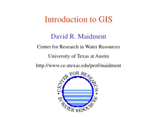 Introduction to GIS