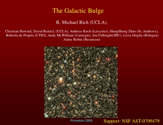 The Galactic Bulge