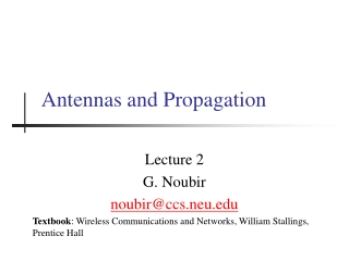 Antennas and Propagation