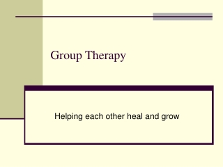 Group Therapy