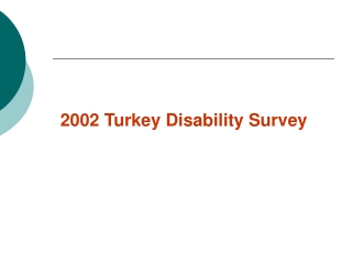 2002 Turkey Disability Survey