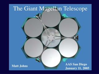 The Giant Magellan Telescope