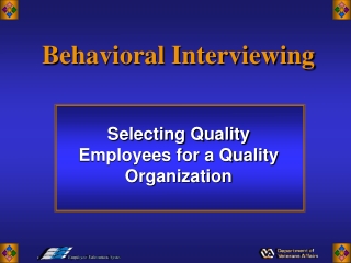 Behavioral Interviewing