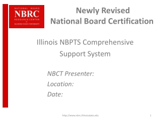  Newly Revised National Board Certification