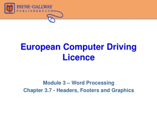 European Computer Driving Licence