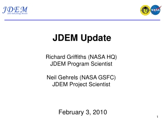 JDEM Update