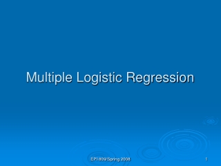 Multiple Logistic Regression