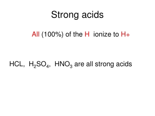 Strong acids