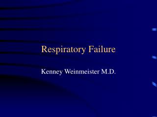 Respiratory Failure