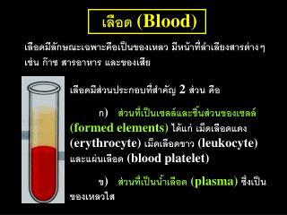 เลือด (Blood)