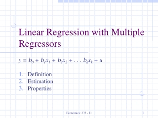 Linear Regression with Multiple Regressors