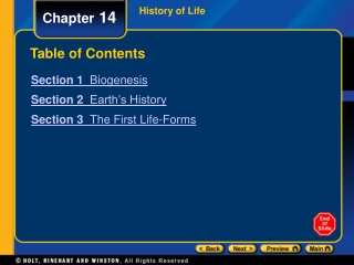 Table of Contents