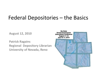 Federal Depositories – the Basics