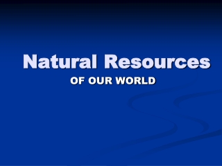 Natural Resources