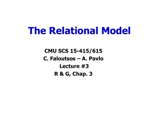 The Relational Model