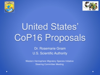 United States’ CoP16 Proposals