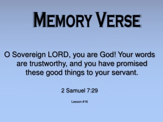 Memory Verse