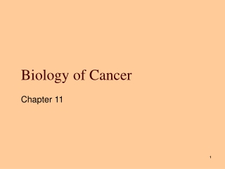 Biology of Cancer