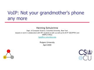 VoIP: Not your grandmother's phone any more