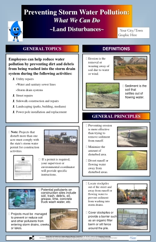 Sediment is the    soil that    settles out of     flowing water.