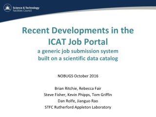 NOBUGS October 2016 Brian Ritchie, Rebecca Fair Steve Fisher, Kevin Phipps, Tom Griffin