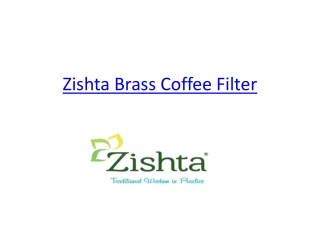 Brass Coffee Filter | Zishta